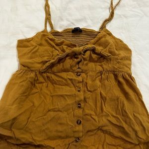 Mustard crop top/tank top